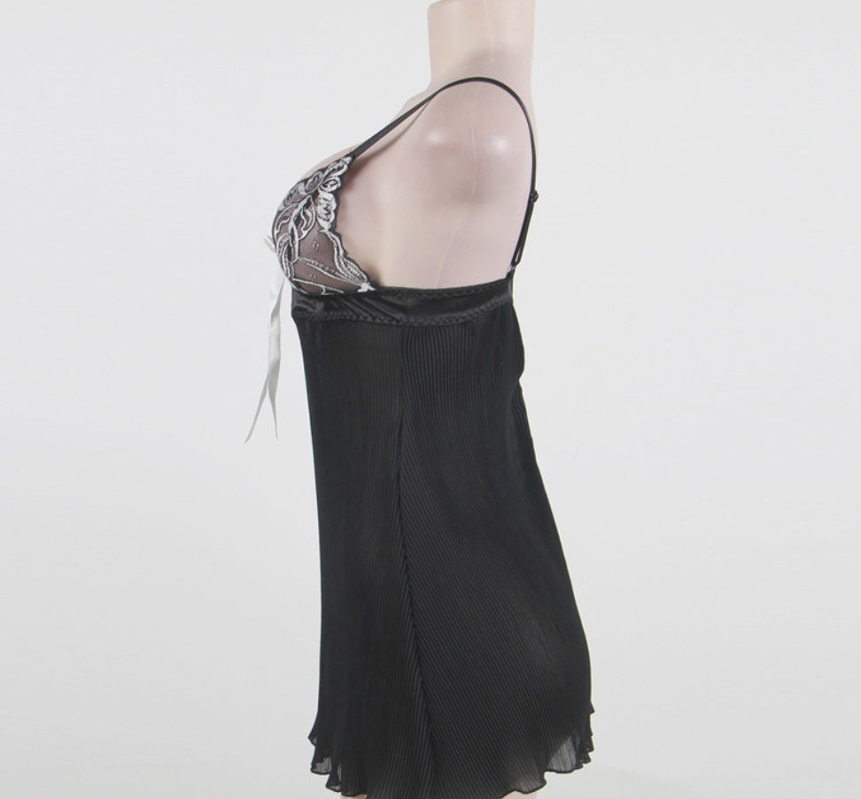 Lace Garter Nightdress Set — displayed on a mannequin